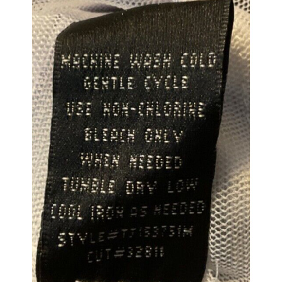 CONNECTED Dress SZ 6 Spaghetti Strap Layered Slimming Ruching Ruffles -Read - Picture 16 of 16